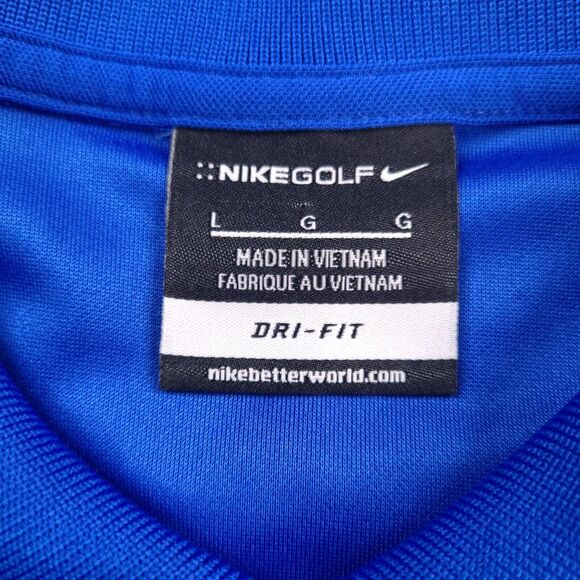 Nike Polo Shirt Mens Large Blue Golf Gridiron‎ Insurance Underwriters Embroidery - Picture 3 of 13